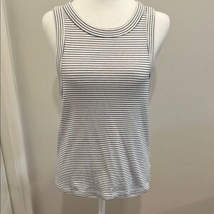 Old Navy Stripe Stretch Tank | Small | Black & White
